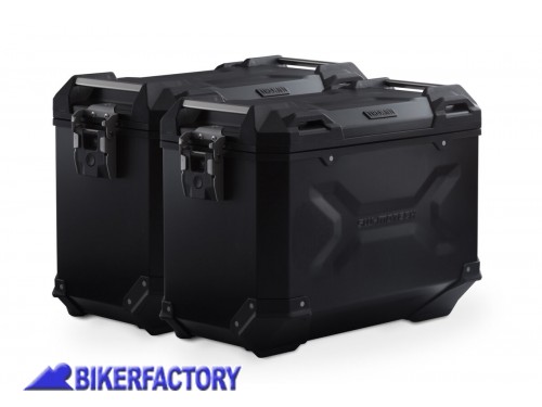 Kit borse laterali in alluminio SW-Motech TRAX ADVENTURE 45 / 45 colore nero con telai PRO per DUCATI Multistrada V4