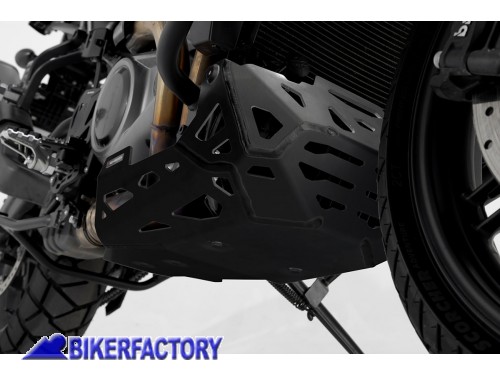 Paracoppa / paramotore / protezione sottoscocca SW-Motech in alluminio colore NERO per Harley-Davidson Pan America