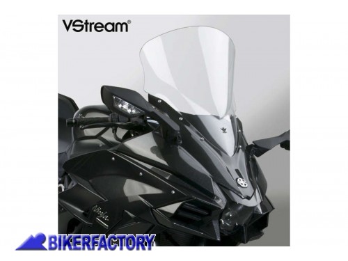 Cupolino / parabrezza ( screen ) National Cycle VStream® Touring per Kawasaki® H2 SX / SX SE [Alt. 48,9 cm. - Larg. 41,3 cm]