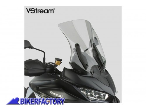 Cupolino / parabrezza ( screen ) National Cycle VStream ® SPORT Fumè Chiaro | Kawasaki Versys 1000 Alt. 39,4 cm Larg. 40 cm ca.