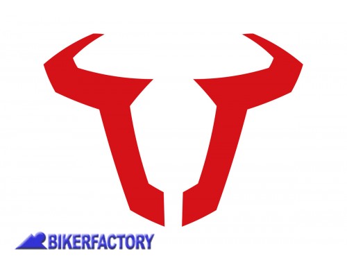 BikerFactory Adesivo logo SW Motech colore rosso 130 mm impermeabile WER GIV 014 10000 1025022