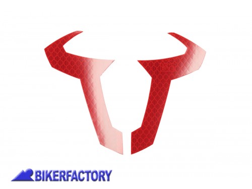BikerFactory Adesivo logo SW Motech colore rosso 130 x 97 mm catarifrangente WER GIV 031 10000 1038922