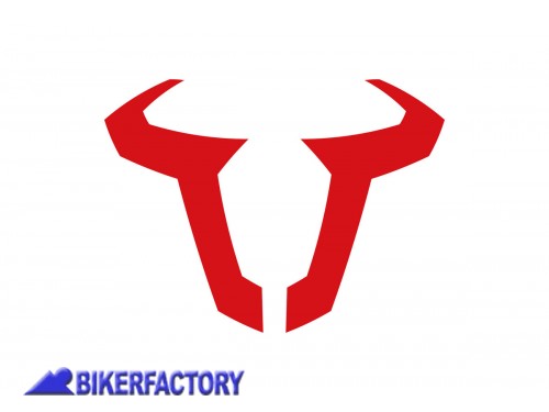 BikerFactory Adesivo logo SW Motech colore rosso 85 mm impermeabile WER GIV 015 10000 1025023