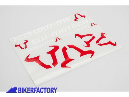 BikerFactory Kit Adesivi SW Motech in varie dimensioni colore bianco rosso WER GIV 017 10001 1044649