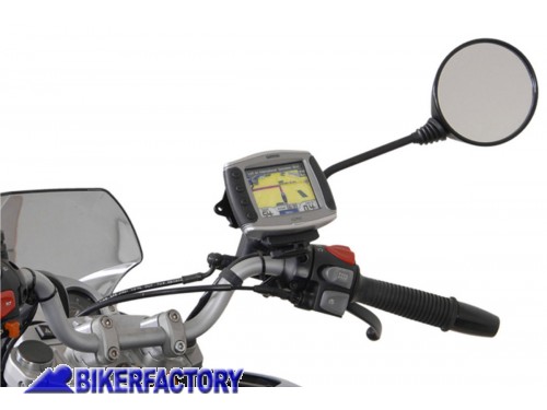 BikerFactory Staffa SW Motech per aggancio GPS fotocamera a specchietto GPS 00 308 10400 B 1003123