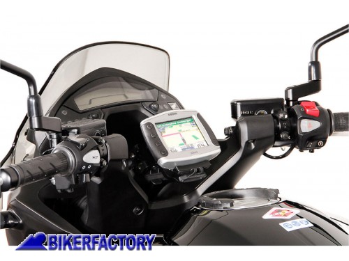 BikerFactory Supporto SW Motech base manubrio per GPS con QUICK LOCK per HONDA VFR 800 X Crossrunner GPS 01 646 10400 B 1018348