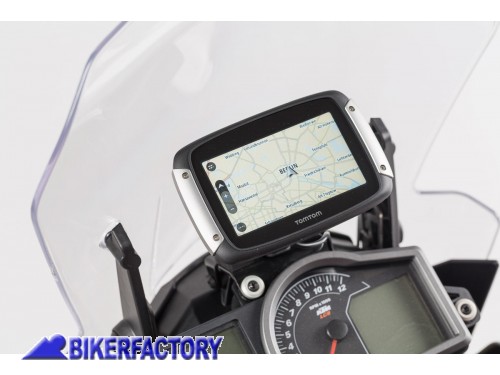 BikerFactory Supporto SW Motech porta GPS con QUICK LOCK specifico per KTM 1050 1190 1090 Adventure R GPS 04 646 10000 B 1024480