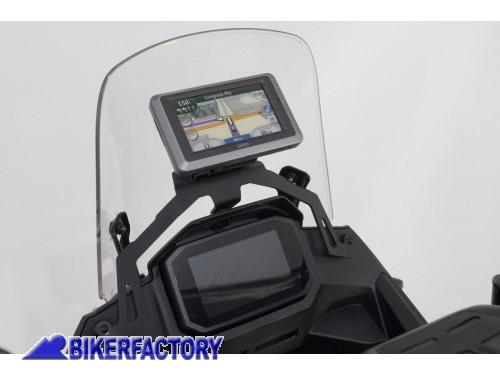BikerFactory Supporto per GPS da cruscotto Nero Honda XL750 Transalp 22 in poi GPS 01 070 10000 B 1049332