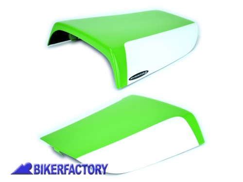BikerFactory Copertura sella posteriore unghia coprisella PYRAMID colore Green White verde e bianco x KAWASAKI ZX 7 R Ninja PY08 13560D 1033039