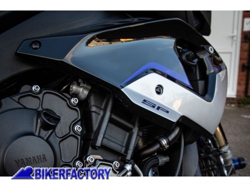BikerFactory Semi carena superiore sportiva PYRAMID colore Yamaha Blue Liquid Metal Midnight Black blu Yamaha metallo liquido nero x YAMAHA MT 10 MT 10 SP PY06 22141H 1039970