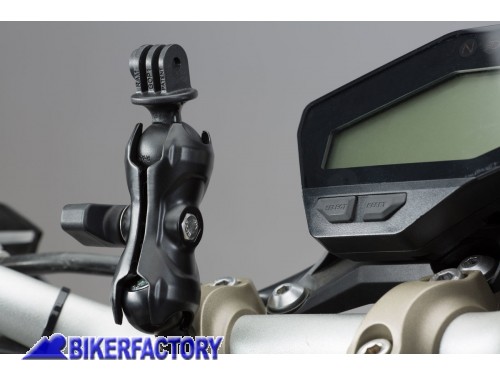BikerFactory Kit universale SW Motech per GoPRo Hero aggancio a manubrio e specchietto moto CPA 00 424 12501 B 1033077