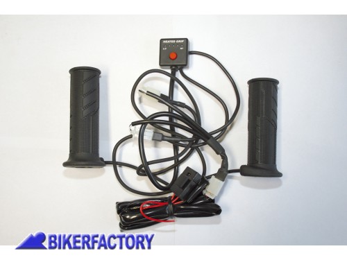 BikerFactory Kit manopole riscaldate KOSO per moto e scooter %C3%9822mm lung 121 mm PW 00 315 607 1039867
