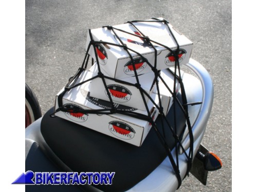 BikerFactory Rete elastica ragno colore nero per fissaggio bagagli moto PW 00 395 115 1043856