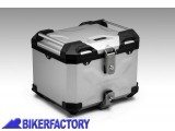 BikerFactory Bauletto TOP CASE in alluminio SW Motech TRAX ADVENTURE colore argento 38 Lt ALK 00 733 15000 S 1032212