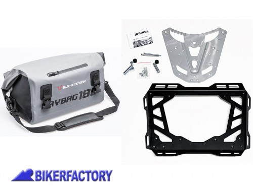 BikerFactory Kit Borsa SW Motech DRYBAG 180 portapacchi e estensione per BMW R1200R BKF 07 8617 30100 1046630