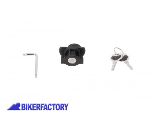 BikerFactory Kit chiavi serratura per borse SW Motech DUSC 1 cilindretto e 2 chiavi LOC 00 745 10000 1049266