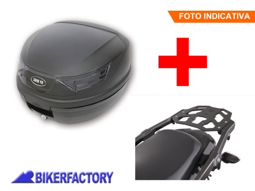 BikerFactory Kit completo bauletto 32 lt e portapacchi specifico per KAWASAKI Versys 1000 GPT 08 368 15000 B PW M 1049096