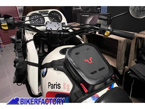 BikerFactory Borsa serbatoio impermeabile con cinghie per BMW R80 R100 GS e Basic BKF BC WPB 00 026 10000 1049739
