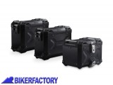 BikerFactory Kit avventura bagagli borse laterali e bauletto TRAX ADVENTURE SW Motech colore nero per KAWASAKI Versys 650 07 09 ADV 08 725 75000 B 1044386