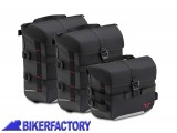 BikerFactory Kit borse SW Motech SysBag 15 15 10 colore nero antracite con cinghie incluse BC SYS 00 002 15200 1038704