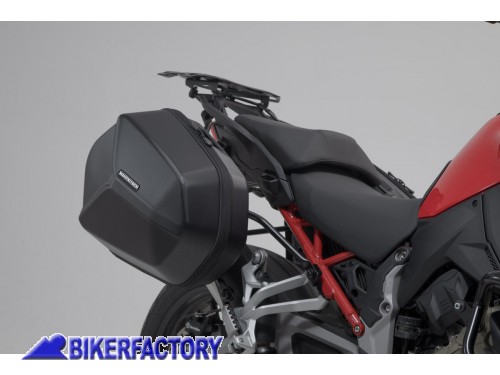 BikerFactory Kit borse laterali SW Motech AERO completo con telai PRO per DUCATI Multistrada V4 KFT 22 822 60100 B 1045682