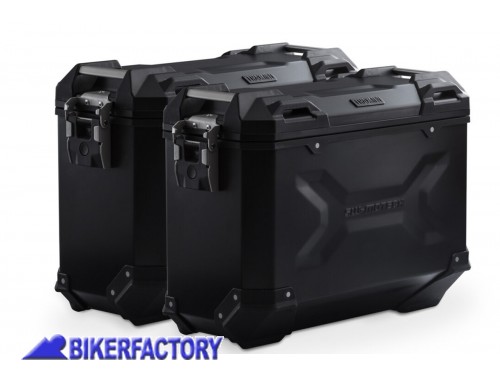 BikerFactory Kit borse laterali in alluminio SW Motech TRAX ADVENTURE 37 37 colore NERO per HONDA XL750 Transalp 22 in poi KFT 01 070 70000 B 1048512