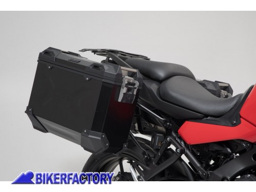 BikerFactory Kit borse laterali in alluminio SW Motech TRAX ADVENTURE 37 37 colore nero per YAMAHA Tracer 9 20 in poi KFT 06 921 70000 B 1045693