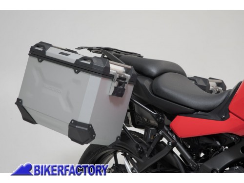 BikerFactory Kit borse laterali in alluminio SW Motech TRAX ADVENTURE 45 45 colore argento per YAMAHA Tracer 9 20 in poi KFT 06 921 70100 S 1045695