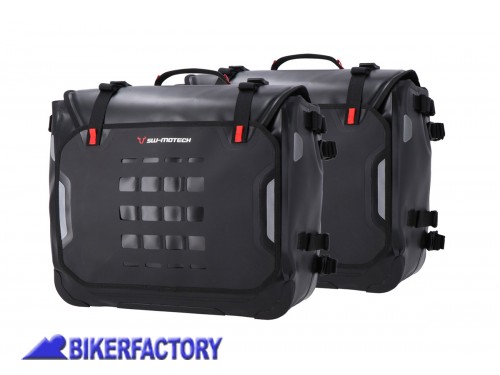 BikerFactory Kit completo borse impermeabili SW Motech SysBag WP L L con telai EVO per Ducati Multistrada 1200 1200S BC SYS 22 140 21000 B 1046976