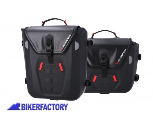 BikerFactory Kit completo borse impermeabili SW Motech SysBag WP M S con telai SLC per BMW G 310 GS 17 in poi BC SYS 07 862 31000 B 1048664