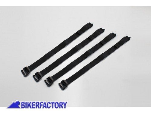BikerFactory Kit 4 cinghie di ricambio per fissaggio borse SW Motech SysBag 10 15 30 e bauletto Urban ABS BC ZUB 00 097 30000 1038806