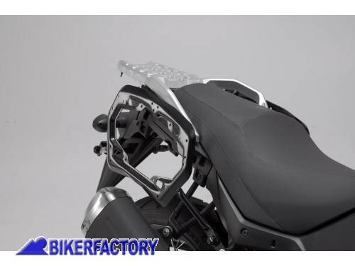 BikerFactory Kit telai laterali PRO SW Motech piastre portavaligie di aggancio sgancio rapido per Suzuki V Strom 650 V Strom 650 XT KFT 05 876 30000 B 1046662
