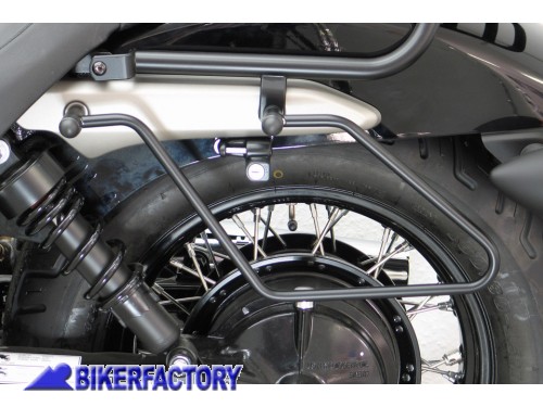BikerFactory Kit telai x borse laterali a bisaccia in pelle o morbide x HONDA VT 750 C2B Black Spirit PW 01 378 045 1033711