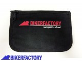 BikerFactory Borsello marsupio portadocumenti porta carte di credito portamonete da cintura sottosella moto con logo BIKERFACTORY BKF 00 9909 1034070