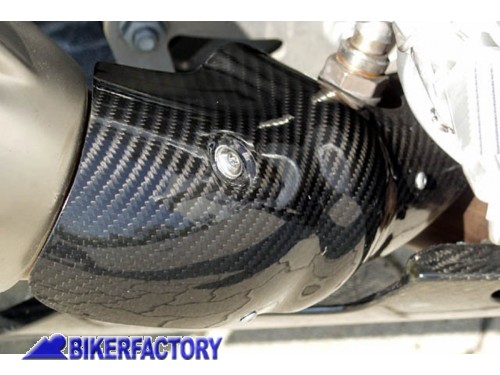 BikerFactory Calotta protezione tubo di scarico in carbonio x BMW K1200S fino al 2008 BKF 07 3083 1010066