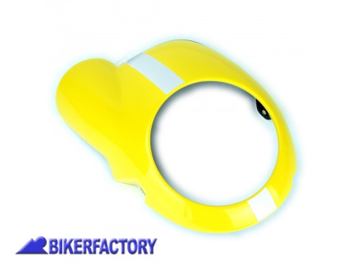 BikerFactory Schermo anteriore copri faro PYRAMID colore Yellow giallo x DUCATI Scrambler PY22 250000E 1038232
