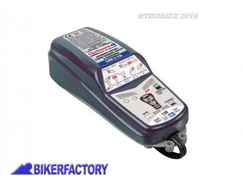 BikerFactory Caricabatterie mantenitore di carica TecMate Optimate 4 versione CAN Bus PW 00 398 038 1036376