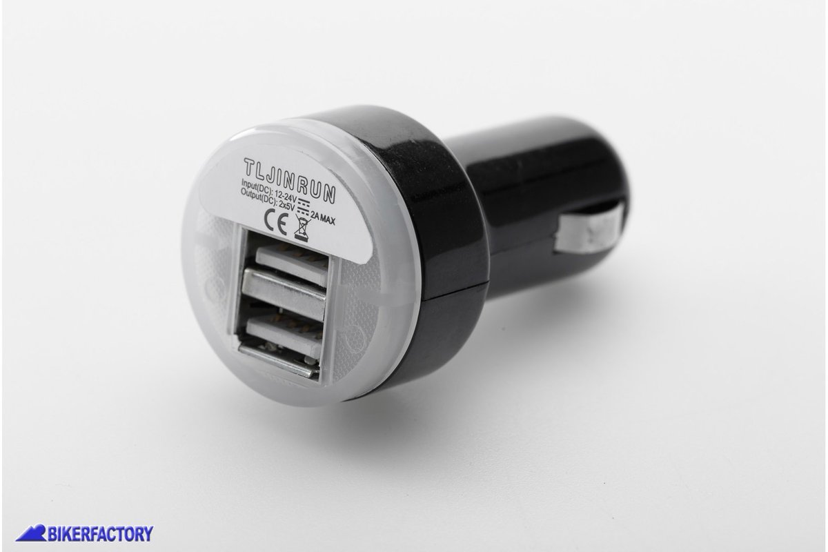 Accendisigari Auto Doppia Porta USB 3 In 1 Resistente Protezione  Cortocircuito 120 W