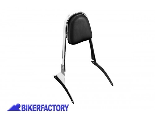 BikerFactory Pogggia schiena Sissy Bar Highway Hawk Wide con schienale regolabile per Yamaha XV 535 Virago PW 06 HH522 2040 1045430