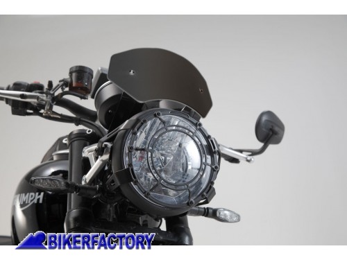 BikerFactory Cupolino in alluminio SW Motech colore nero per TRIUMPH Speed Twin 1200 18 in poi SCT 11 928 10000 B 1044920
