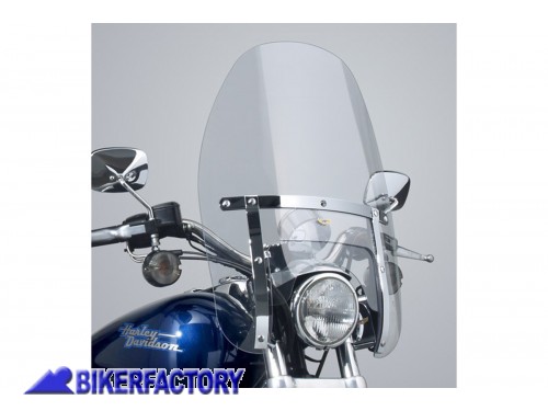 BikerFactory Cupolino parabrezza screen Custom Heavy Duty National Cycle Alt 48 2 cm Alt Max 53 3 cm Largh 47 5 cm ca N2220 1001239