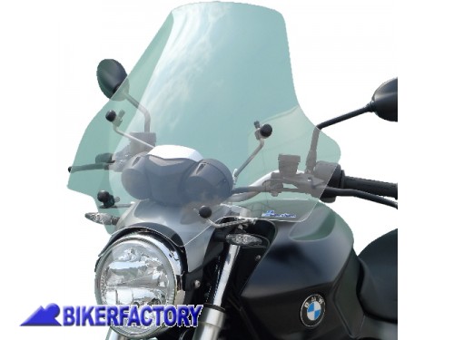 BikerFactory Cupolino parabrezza screen Euroscreen x BMW R 1200 R 11 14 h 56 cm trasparente SE07 BB081PBIN 1030856