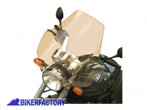 BikerFactory Cupolino parabrezza screen Euroscreen x BMW R 850 R R 1100 R fino al 2001 h 51 cm o 57 cm Trasparente 1013251