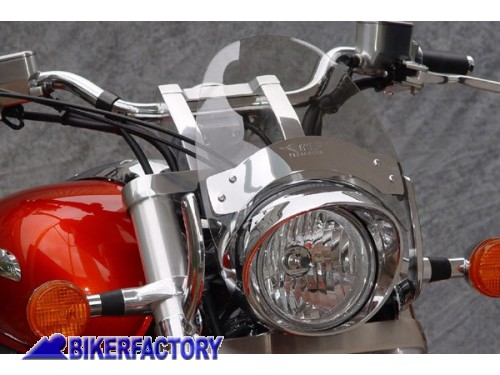 BikerFactory Cupolino parabrezza screen Flyscreen Mod N2536 National Cycle alt 21 6 cm larg 23 5 cm Trasparente N2536 1047731