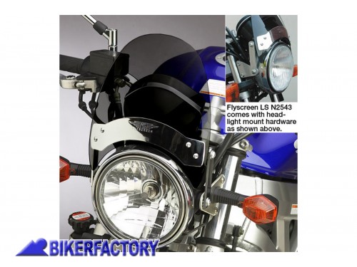 BikerFactory Cupolino parabrezza screen Flyscreen Mod N2544 National Cycle alt 21 6 cm larg 23 5 cm Fum%C3%A8 N2544 1047333