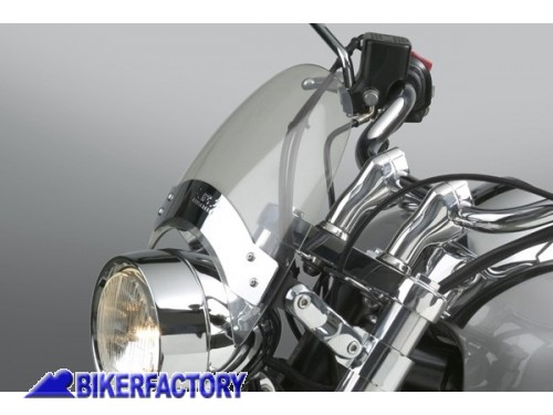 BikerFactory Cupolino parabrezza screen Flyscreen mod N2534 National Cycle alt 21 6 cm larg 23 5 cm Trasparente N2534 1047337