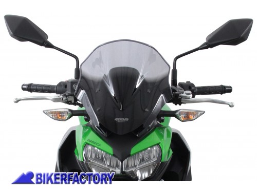 BikerFactory Cupolino parabrezza screen MRA mod Racing NRN x KAWASAKI Z 650 20 in poi Alt 34 cm scegli il colore 1044801