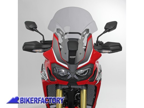BikerFactory Cupolino parabrezza screen MRA mod TOURING x Honda CRF1000L AFRICA TWIN 16 in poi Alt 53 cm Larg 40 cm 1034752