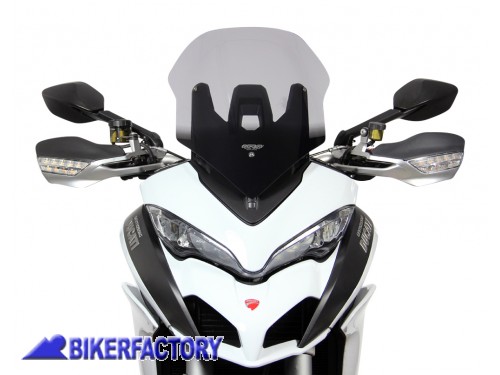 BikerFactory Cupolino parabrezza screen MRA mod Touring x Ducati Multistrada 1200 1260 Alt 50 cm Larg 36 cm 1034765