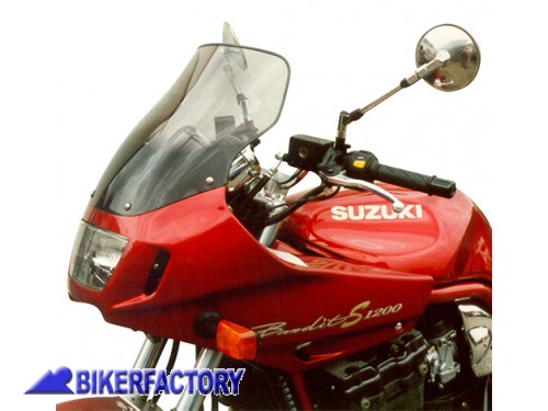 BikerFactory Cupolino parabrezza screen MRA mod Touring x SUZUKI GSF 600 Bandit S fino al 99 GSF 1200 Bandit S fino al 00 Alt 37 5 cm Larg 36 cm 1002126
